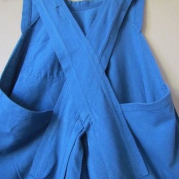 MATERIAL GIRL TOP BLUE SIZE XS COTTON BLEND CROSS - Picture 5 of 7